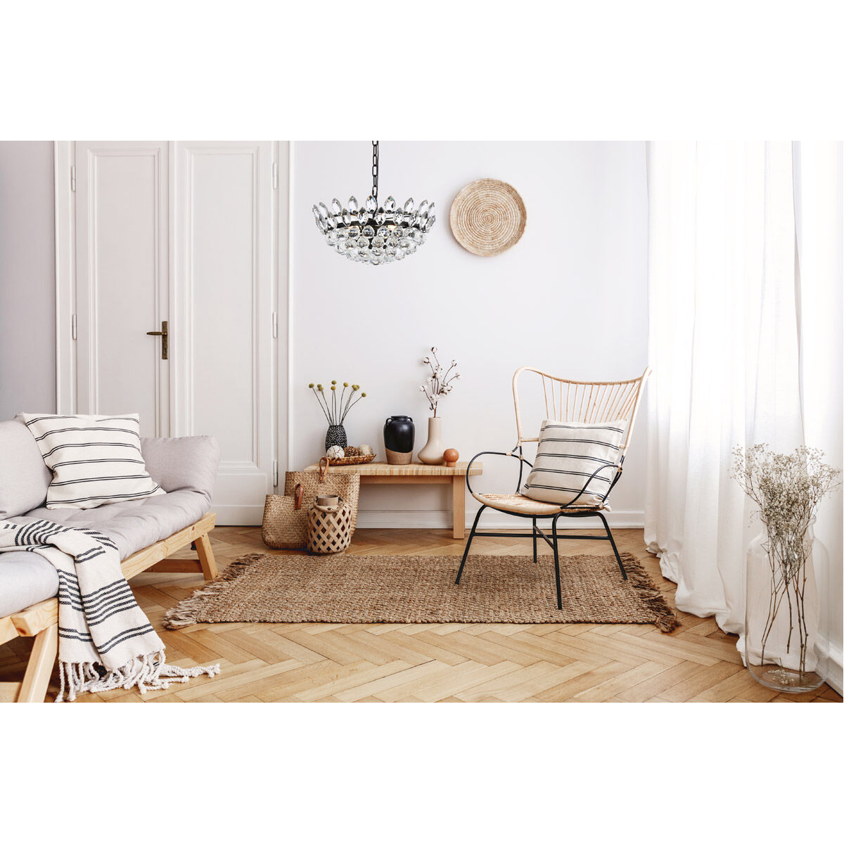 Emilia 5 Light 18 inch Black Pendant Ceiling Light