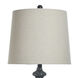 Fossil 32 inch 150 watt Dark Gray Table Lamp Portable Light