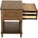 Artemio 32 X 28 inch Dark Walnut Side Table