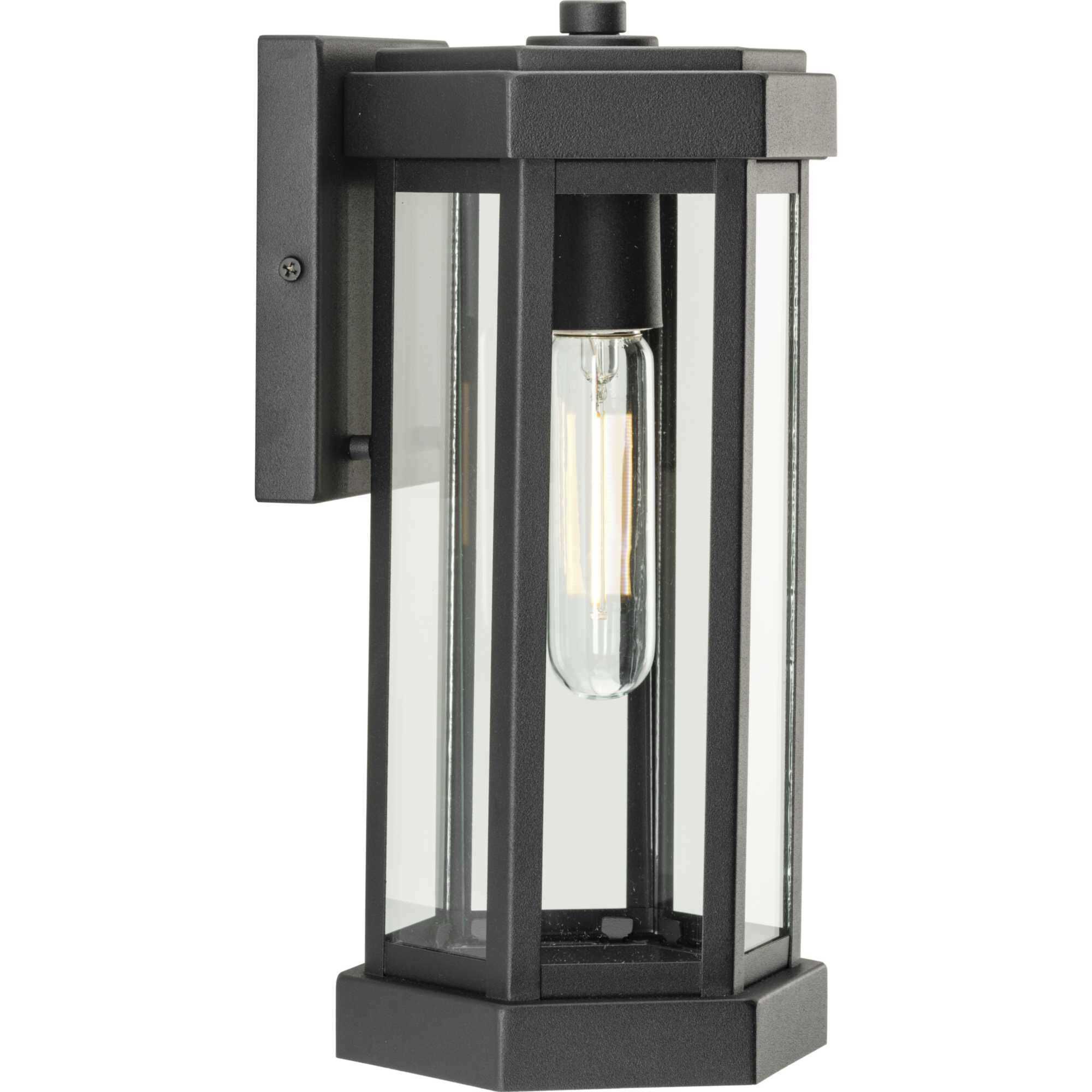 Ramsey 1 Light 12.5 inch Textured Black Wall Lantern