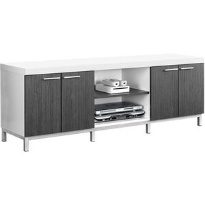 Vestal 60 inch White and Grey TV Stand