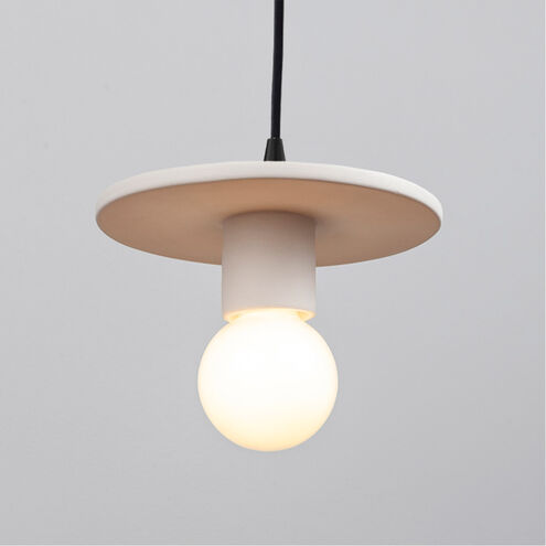 Radiance Collection 1 Light 8 inch Bisque Pendant Ceiling Light