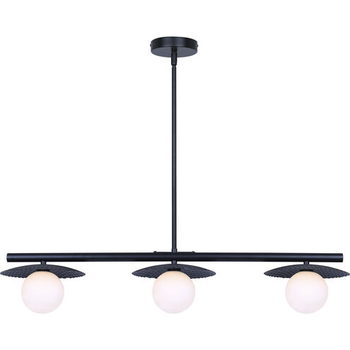 Mierka 3 Light 32.5 inch Black Pendant Ceiling Light