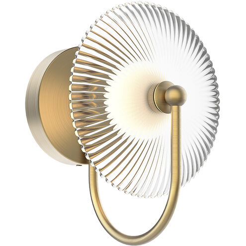 Alora Mood Hera LED 9 inch Brushed Gold Bath Vanity Light Wall Light