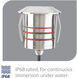 Inground Recessed Light 12 4.1 watt Stainless Steel Path Indicator Light in 2700K Warm LED, WAC Landscape
