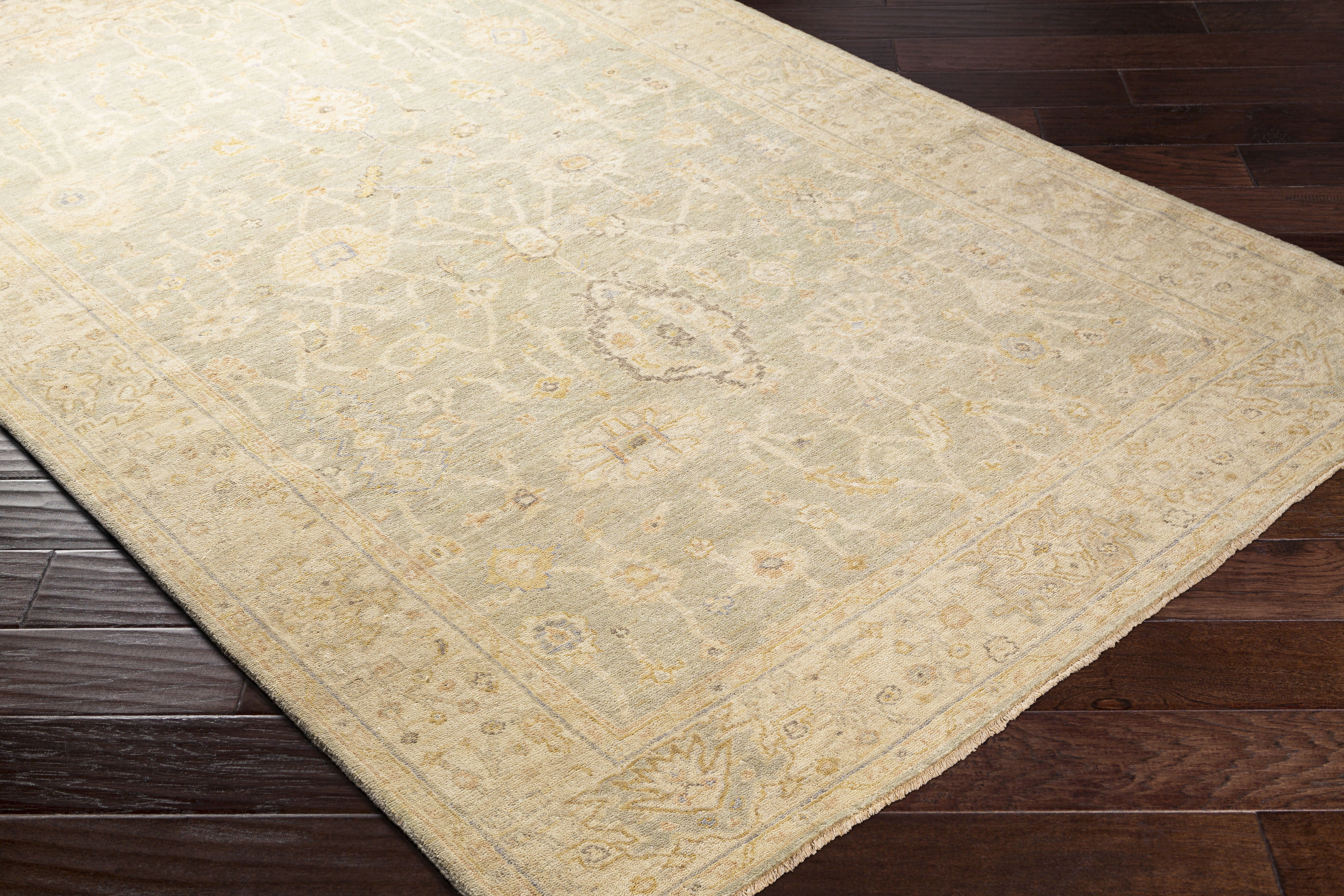Normandy 108 X 72 inch Taupe Rug in 6 X 9, Rectangle