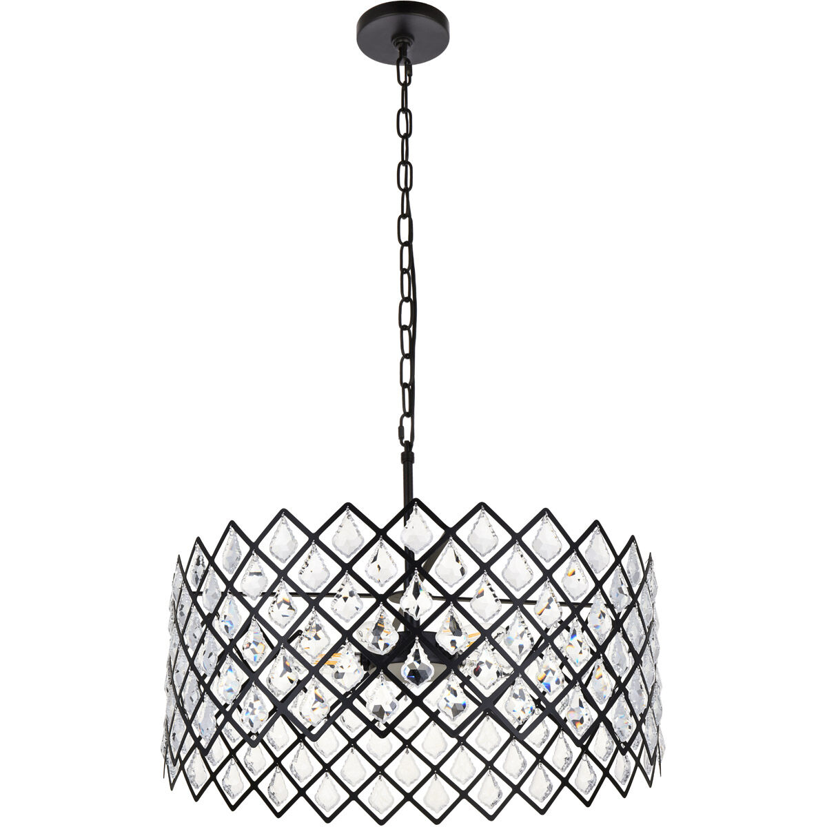 Lyla 5 Light 21 inch Black Pendant Ceiling Light