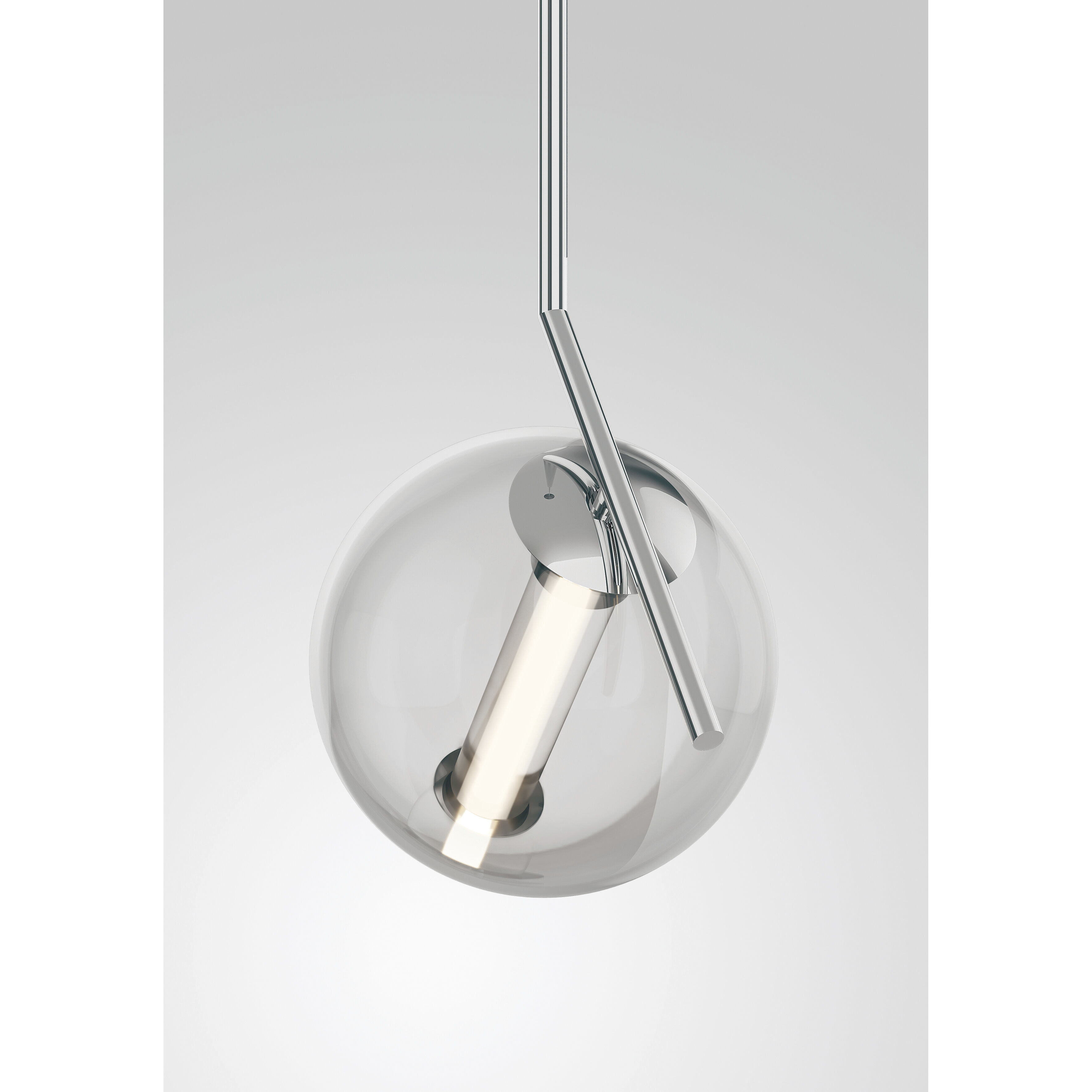 Vetri LED 5.91 inch Chrome Pendant Ceiling Light