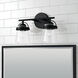 Madison 2 Light 14 inch Matte Black Vanity Light Wall Light