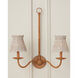 Annabelle Whitewash Tapered Chandelier Shade, Suzanne Duin Collection