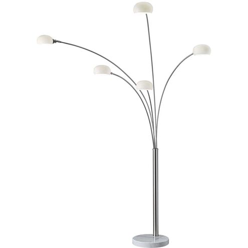 Luna 86 inch 40.00 watt Satin Steel Arc Lamp Portable Light