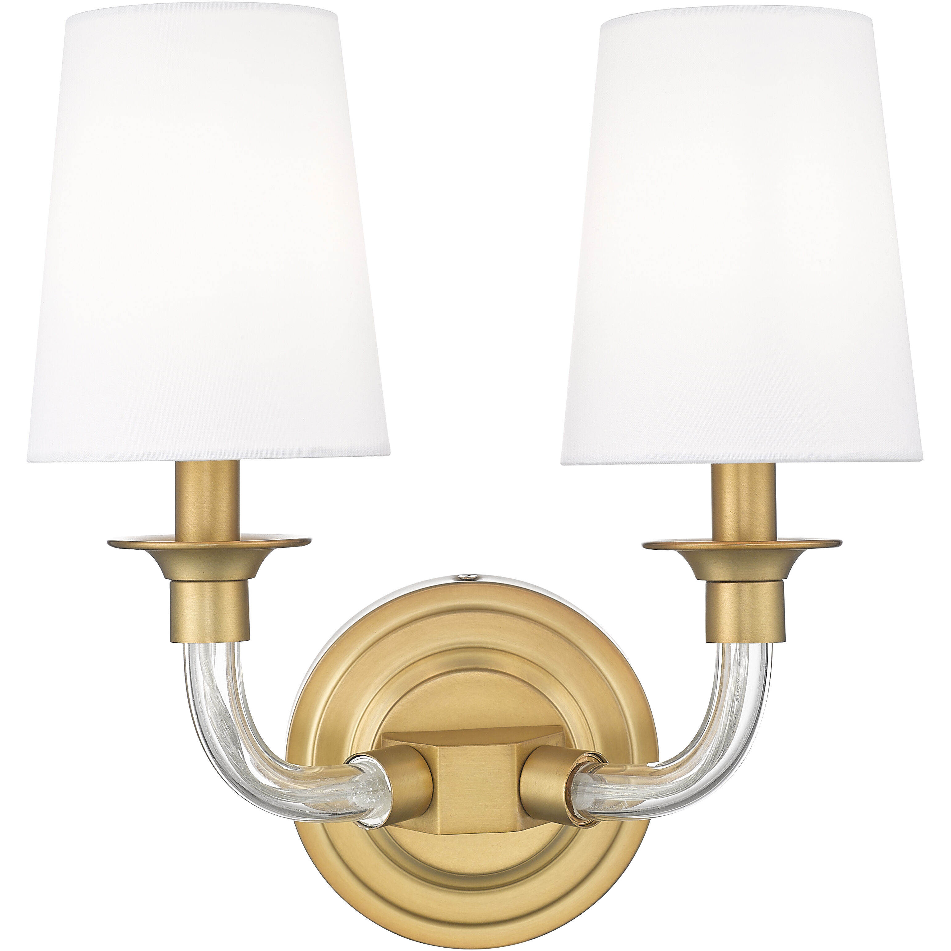 Katerina Wall Sconce Wall Light in Rubbed Brass
