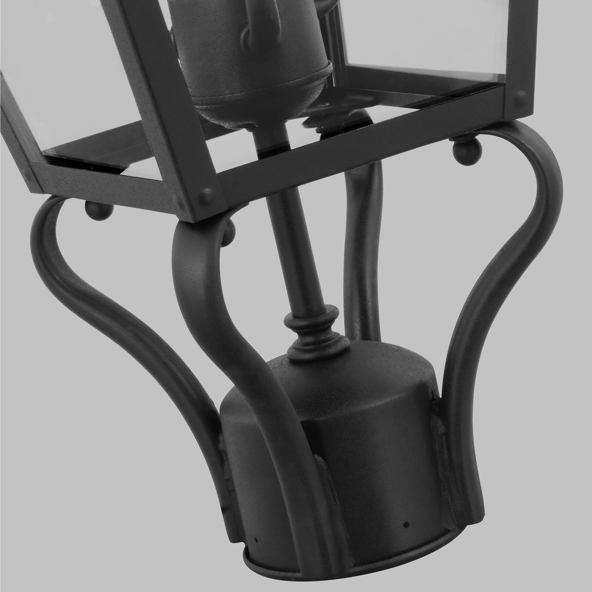 Sean Lavin Galena 3 Light 23.25 inch Textured Black Outdoor Post Lantern