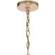 Levana 5 Light 24 inch Gold with Clear Chandelier Ceiling Light