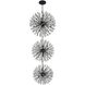 Vera 74 Light 44 inch Black Chandelier Ceiling Light