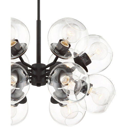 Meridian 12 Light 24.5 inch Satin Bronze Chandelier Ceiling Light
