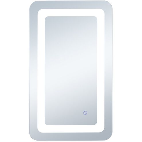 Genesis 30 X 27 inch Glossy White LED Mirror