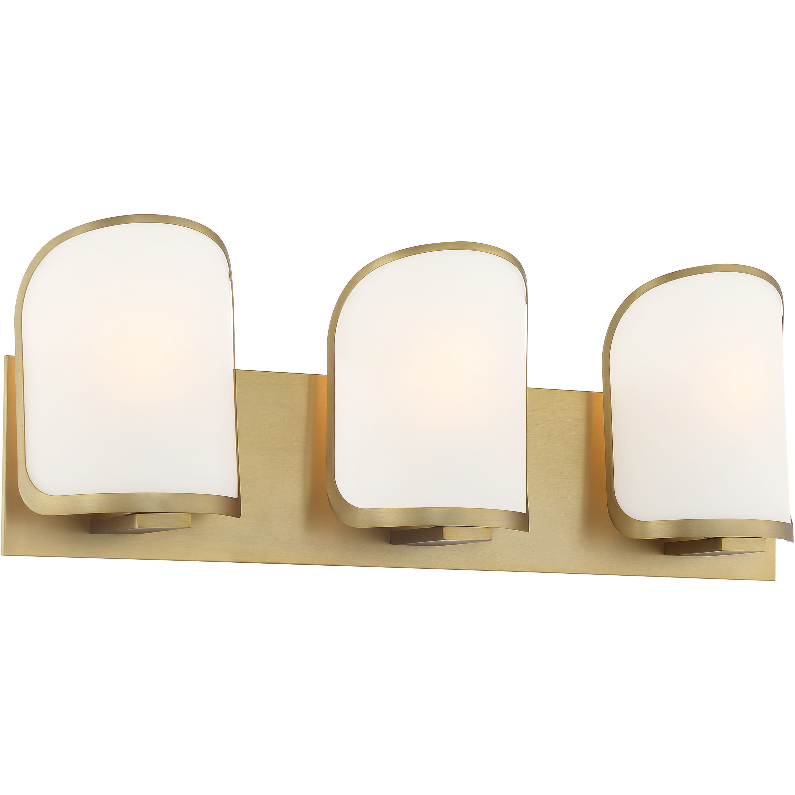 Bishop Crossing 3 Light 25 inch Soft Brass Bath Light Wall Light