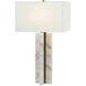 Khalil 32.5 inch 150 watt Natural and Antique Brass Table Lamp Portable Light