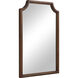 Sintra 36 X 24 inch Walnut Wall Mirror