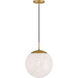 Langford 1 Light 12 inch Legacy Brass Pendant Ceiling Light