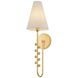 Pine Hills 1 Light 6.25 inch Vintage Gold Leaf Wall Sconce Wall Light