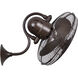 Atlas Laura 19.5 inch Textured Bronze Oscillating Wall Fan, Atlas