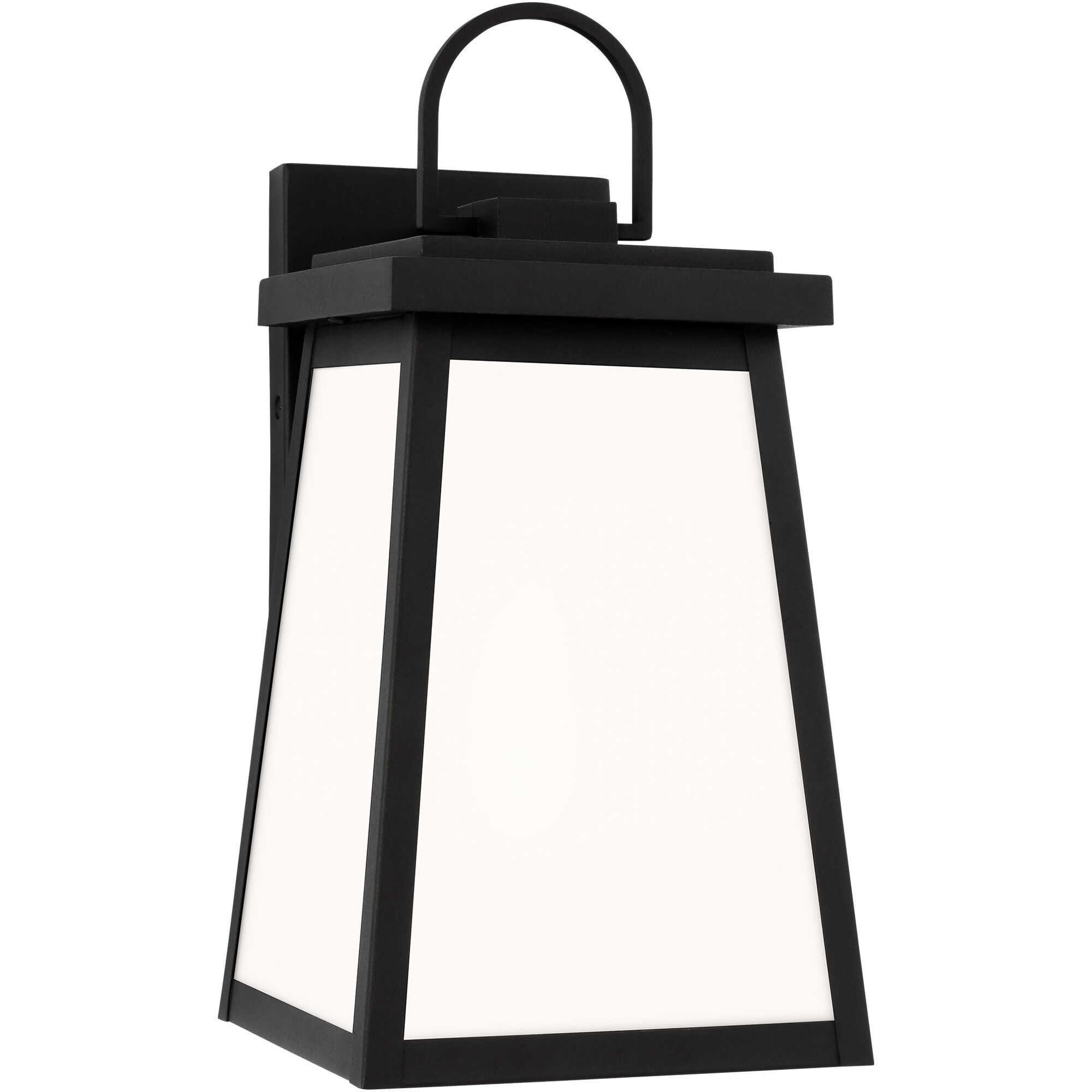 Founders 1 Light 14.25 inch Black Outdoor Wall Lantern