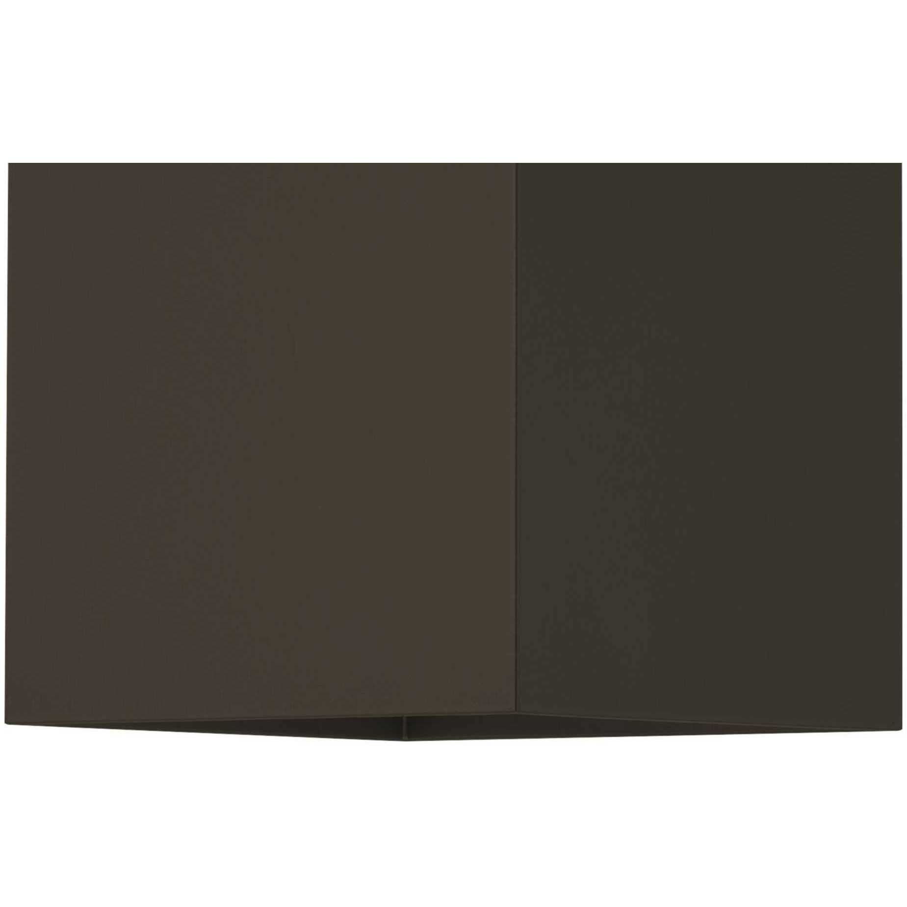 Square Outdoor Wall Lantern in Antique Bronze, Standard Lamping