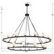 Aragon 30 Light 58.75 inch Matte Black Chandelier Ceiling Light