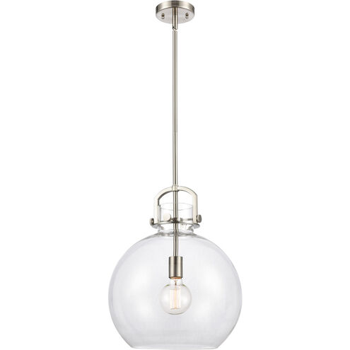 Restoration Newton LED 14 inch Brushed Satin Nickel Mini Pendant Ceiling Light, Restoration