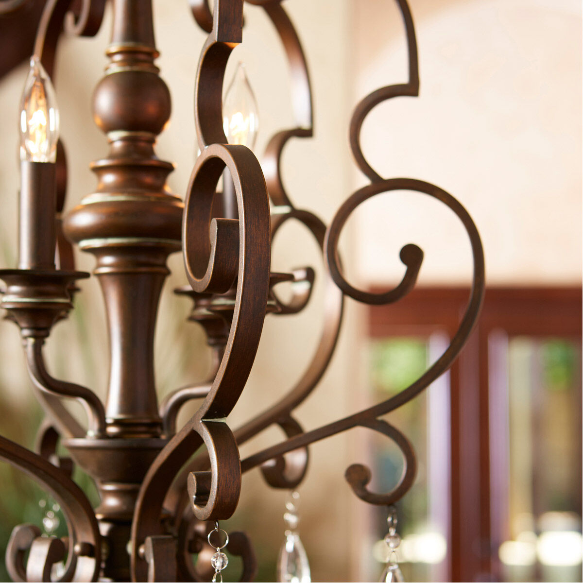 San Miguel 4 Light 18.5 inch Vintage Copper Mini Chandelier Ceiling Light