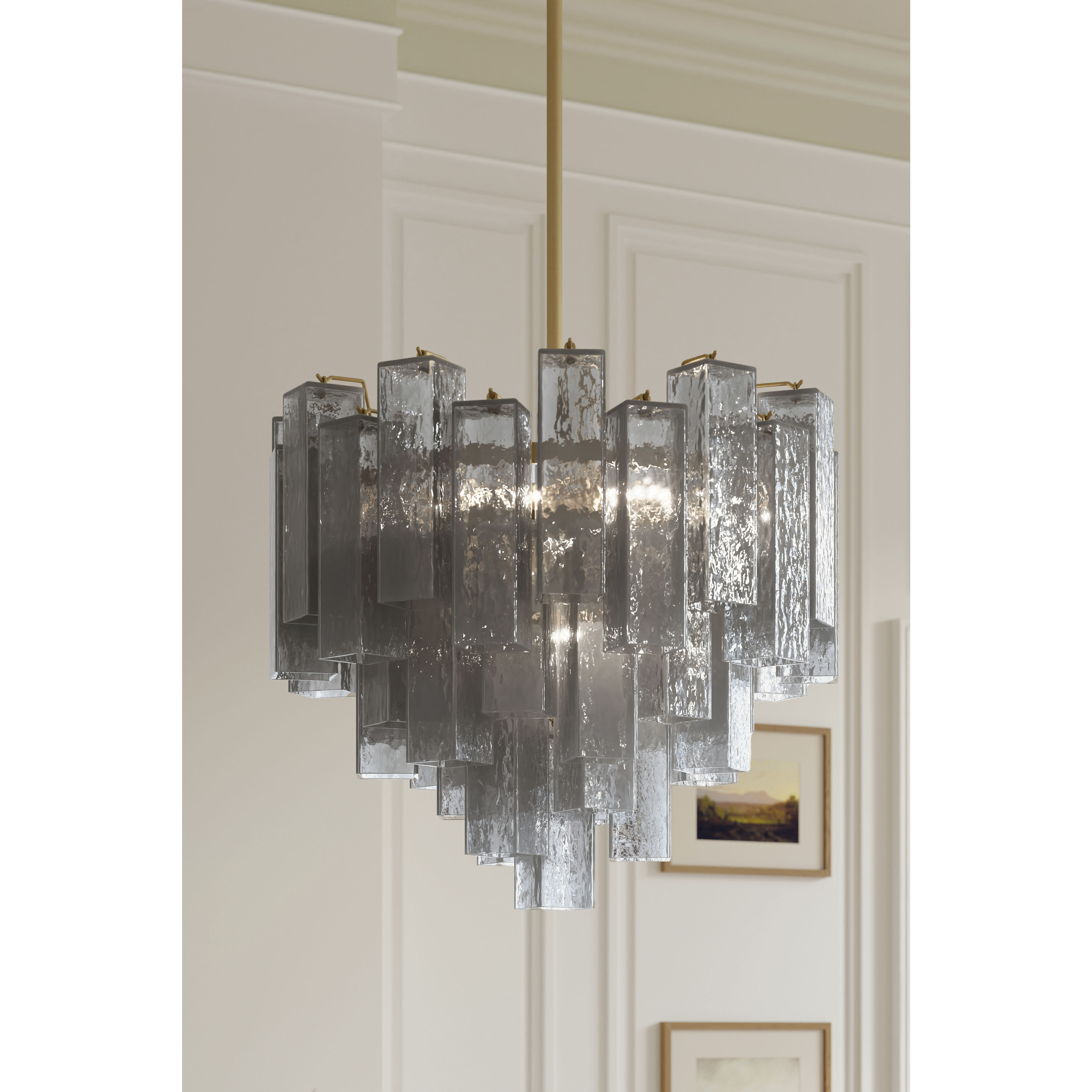 Torvento 9 Light 25.25 inch Legacy Brass Pendant Ceiling Light