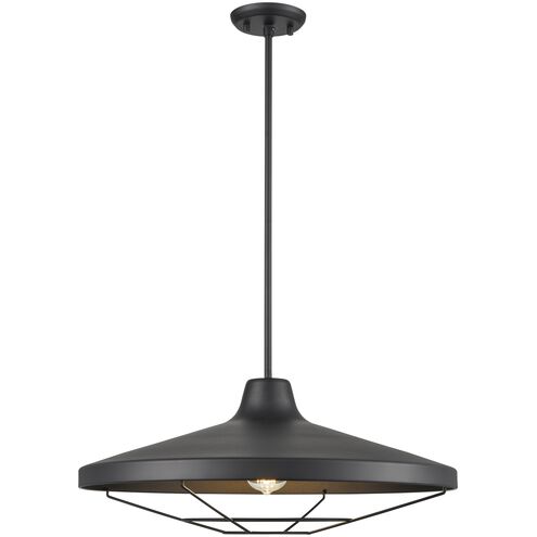 Somerset 1 Light 22 inch Black Outdoor Pendant