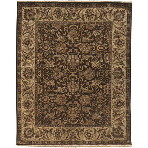 Dinar 72 X 72 inch Tan / Off-White / Dark Brown / Light Brown Handmade Rug