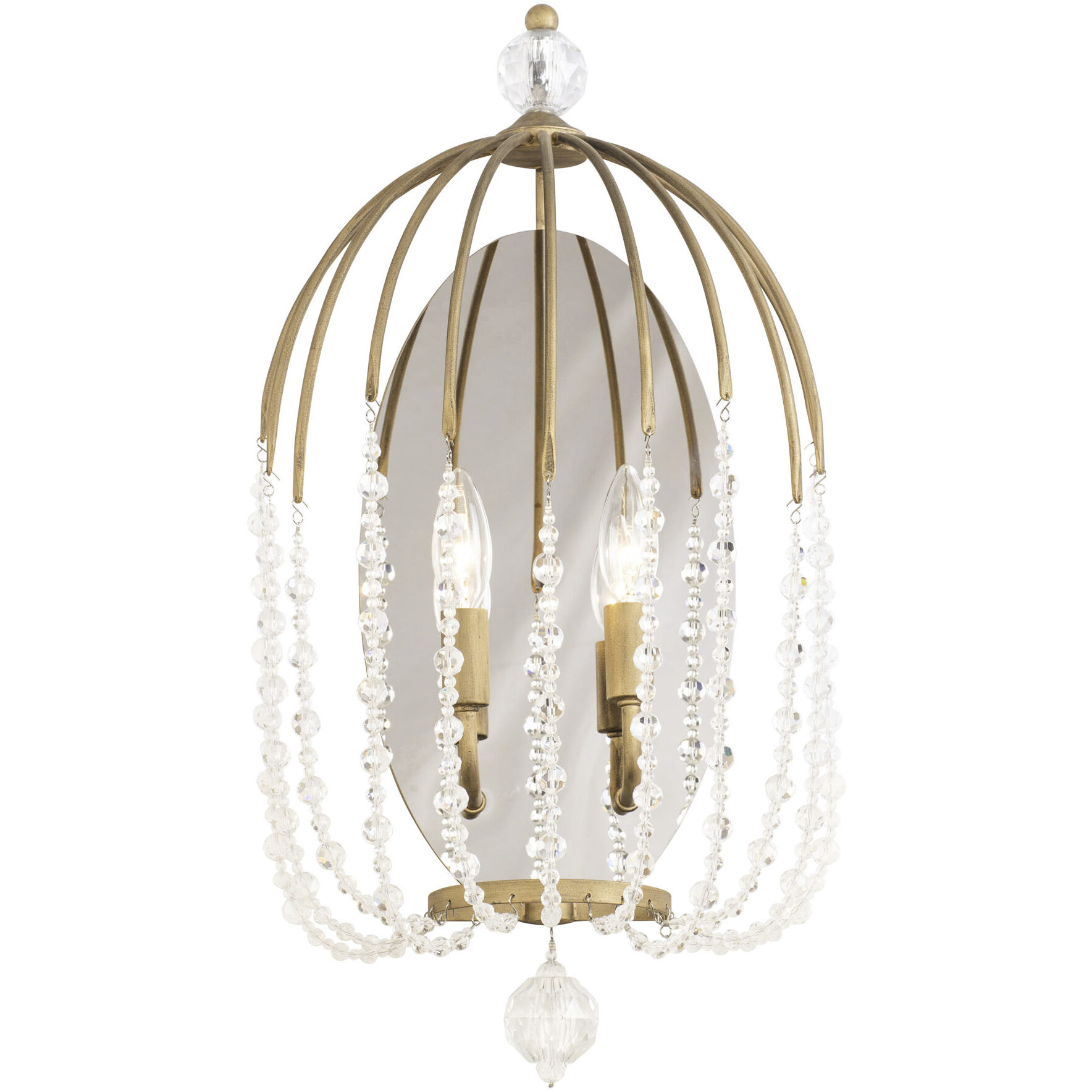 Voliere 2 Light 12 inch Havana Gold Wall Sconce Wall Light