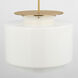 Ray Booth Elias LED 20 inch Antique-Burnished Brass Pendant Ceiling Light