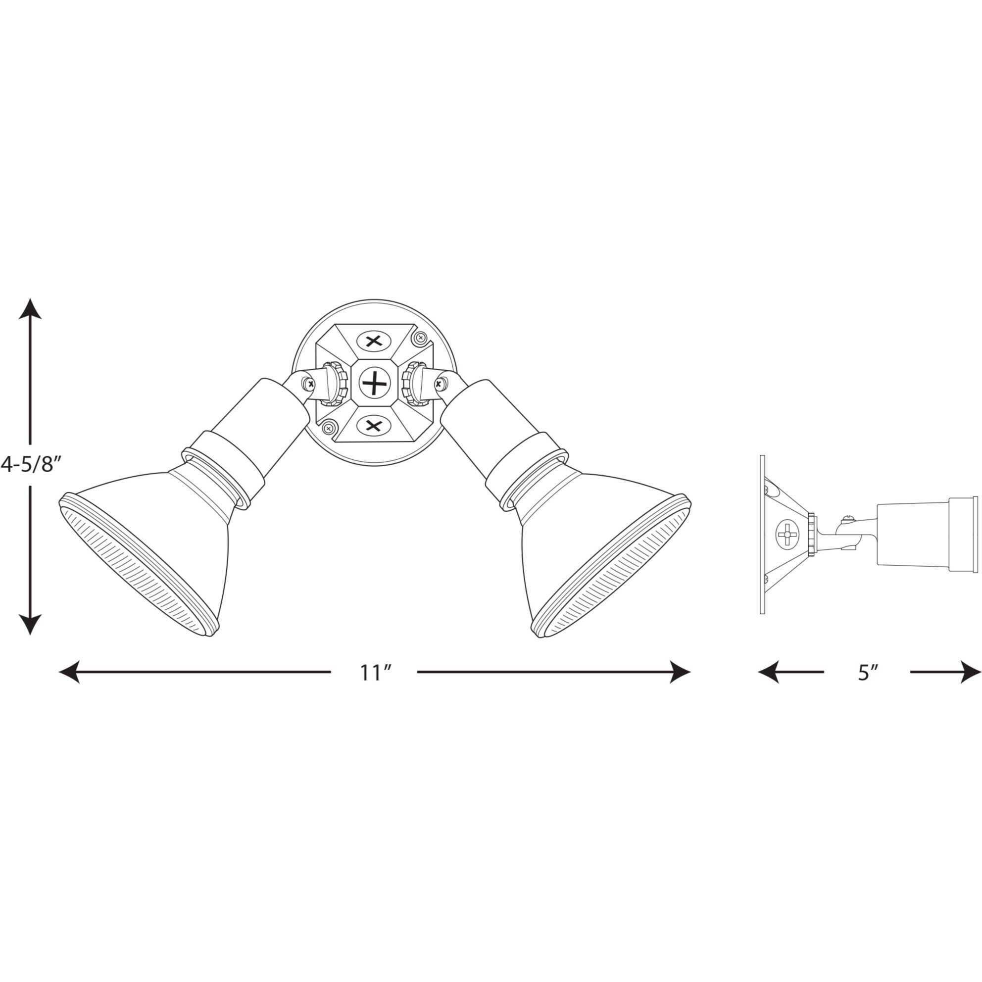 Par Lampholder Outdoor Adjustable Swivel Flood Light in White