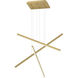 Vega Multi Pendant Ceiling Light in Brushed Gold