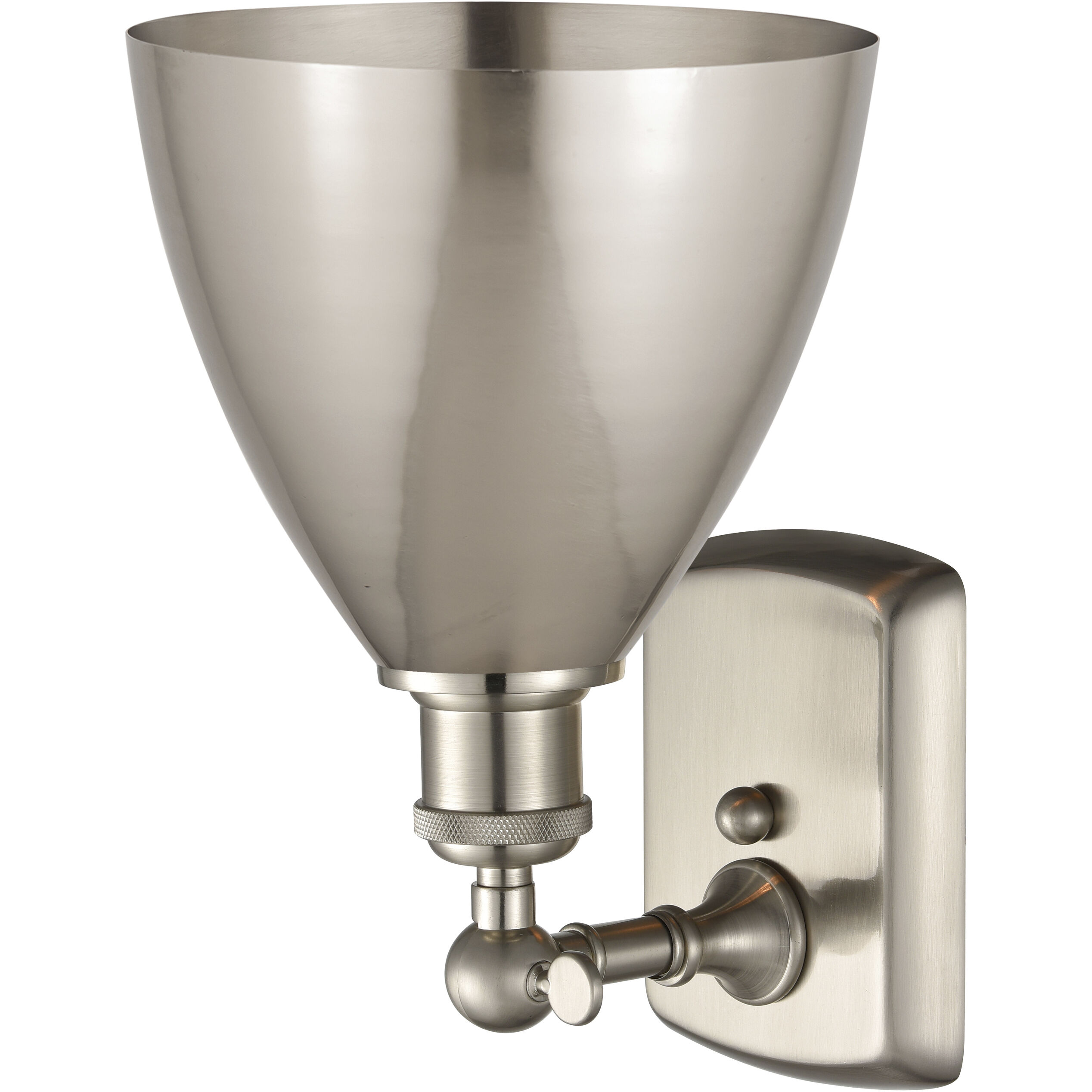 Ballston Dome 1 Light 8 inch Brushed Satin Nickel Sconce Wall Light