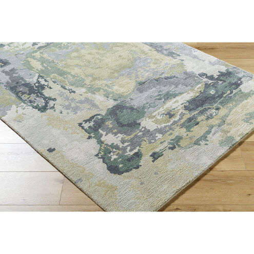 Kavita 120 X 96 inch Ash / Sage / Light Silver Handmade Rug in 8 x 10
