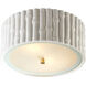 Alexa Hampton Frank 2 Light 11.25 inch Plaster White Flush Mount Ceiling Light, Small