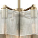 Compartir 7 Light 20 inch Satin Brass with Satin Nickel Chandelier Ceiling Light