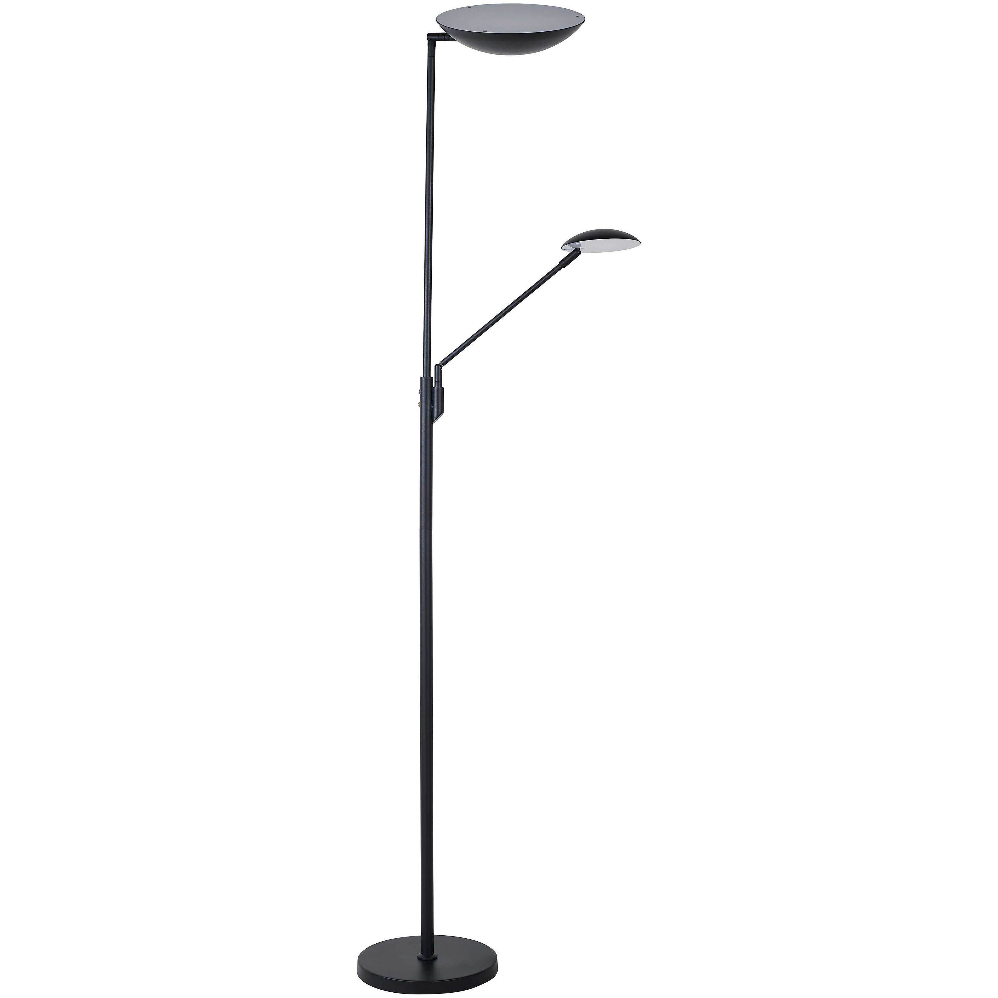 Contemporary 72 inch 27.00 watt Black Task Floor Lamp Portable Light, Hinge