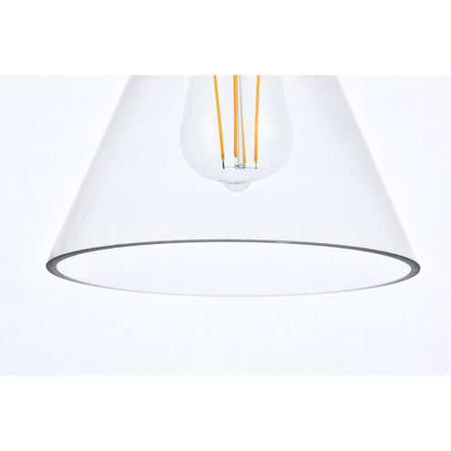 Mera 1 Light 8 inch Brass Pendant Ceiling Light