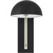 Kahn 1 Light 10 inch Midnight and Satin Aluminum Outdoor Lantern