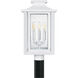 Wakefield 3 Light 19 inch White Lustre Outdoor Post Lantern