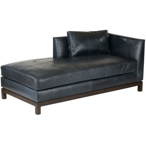 Edmond Ink Leather Chaise