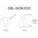 Gabriel LED 24 inch Matte Black Chandelier Ceiling Light 