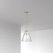 Polly 1 Light 12.75 inch Aged Brass Pendant Ceiling Light